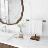 BCOZLUX Hand Towel Holder Stand, Bathroom Hand Towel Rack with Weighted Base, T-Shape Standing Towel Racks, Farmhouse Countertop Towel Stand for