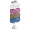 HONPHIER Towel Storage Racks Self-Adhesive Towel Holder Wall Mounted Stainless Steel Towel Rail with Hook No Drilling Bath Towel Holder for Kitch