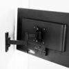 VIVO Full Motion Wall Mount for up to 27 inch LCD LED TV and Computer Monitor Screens, Tilt and Swivel Bracket with Max 100x100mm VESA, Black, MO