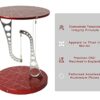 Kontax Tensegrity Table,3.6D x 3.6W x 4.96H in, Maroon