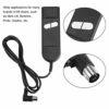 Zerodis Recliner Hand Controller,Multiple Uses 2 Button 5 Pins Connector Remote Replacement Switch Parts for Lift Chairs Electric Bed Sofa