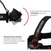 Ledlenser H7R Core - LED Headlamp, 1000 Lumens, Rechargeable with Lithium Battery, IP67 Waterproof, Dimmable, Const. Light, 250m Luminous Range,