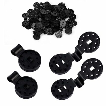 50pcs Shade Cloth Clips, 2023 Plastic Round Shade Cloth Clips Heavy Duty Shade Netting Clips Shade Cloth Lock Clips Sun Shade Fabric Accessory fo