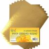 A4 250gsm Silver and Gold Shimmering Mirror Finish Mirror Cards (Silver - [PK-10])