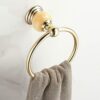 RAKUTE Bathroom Light Luxury Golden Stainless Steel Towel Ring, Towel Hanger Holder, Towel Rack, Towel Rail Bathroom Ring