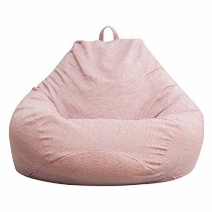Deeabo Large Bean Bag Chair Cover, Lazy Lounger Bean Bag Storage Chair Cover Sofa Solid Color Simple Design Indoor Lazy Lounger Cover for Adults