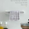 QUANJJ Self-adhesive Towel Holder Rack Wall Mounted Towel Hanger Bathroom Organizer Towel Bar Shelf Bathroom Hook