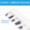Rentliv Universal TV Mounting Hardware Kit, Fits All TVs Up to 80 inch Includes M4, M5, M6, M8 Screws, Spacers and Washers - Works with Any TV wa