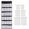 24Large Mesh Pockets Over The Door Shoe Organizer Hanging Shelf Shoe Rack Storage Stand Organiser Holder Baby Closet Storage Hook with 6 Shoes St