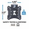 Ross Essentials Range 13-23" Single Arm Turn and Tilt TV Wall Mount