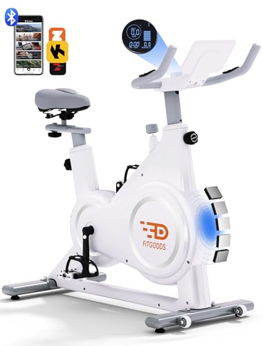 FitGoods Exercise Bike Stationary Bike with Magnetic, Indoor Cycling Bike Stationary for Home, Spin Bike with Comfortable Seat Cushion and Digita