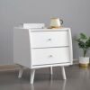 SDFGH All Solid Wood Bedside Table Simple Nordic Style Bedroom Locker ，Mini Small Multifunctional Bedside Cabinet Simple