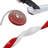 1M White Silicone Wet Room Floor Barrier, Silicone Shower Tray Sealing Strip,Self-Adhesive Shower Threshold Water Barrier,Bathtub Sink Countertop