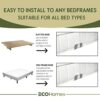 ECOHomes Mattress Retainer Bar for Foot of Beds for Home, RV | Non Slip Gaskets Metal Bar Holder for Bottom of Bed Frames & Adjustable Beds - Gua