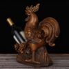 Yalych Home Kitchen Wine Racks Grape Wine Rack Decoration, Zodiac Chicken Resin Wine Tray, Wine Storage Rack, Creative Decoration Rack for Restau