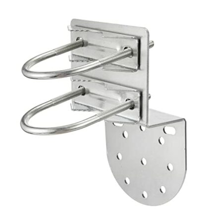 Bingfu Antenna Pole Mount Bracket to Wall Mast Clamp Anti-Rust Hardware Accessories Bracket Holder for Outdoor Home Antenna Pole Holder Antenna P