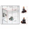 Ikee Design Mountable 25 Compartments Acrylic Display Case Cabinet Stand with Mirrored Back - Display Shelves for Collectibles, Gemstone and Figu