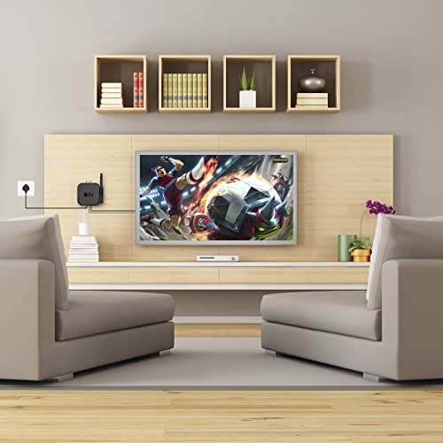 HeyMoonTong Apple TV Mount Compatible with All Apple TVs - Wall Mount Bracket with Remote Holder Fits for All Apple TV 4K / HD (2022 & 2021), wit