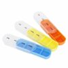 Pilipane Weekly Colored Medicine Storage Box,28 Grids Tablets Container, BPa Free Medicine Organizer with Storage Bag, Portable Tablets Storage B