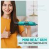 SEEKONE Handheld Heat Gun, 350°C Multi Function Portable Mini Hot Air Gun 320W with Overload Protection, 1.5m Ultra-Long Double Insulated Cable,