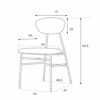 DINGZZ Dining Chair Minimalist Home Iron Backrest Dining Table and Chair Casual Industrial Style Chair