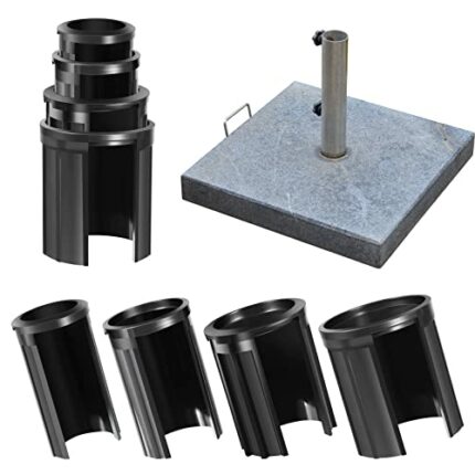 4 Pcs Patio Table Umbrella Hole Ring Picnic Umbrella Hole Plug Parasol Base Stand Replacement Parts Umbrella Base Insert Set Suit for Diameter 1,