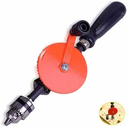 ALREMO HUANGXING - Double Pinion Handdrill,38" Manual Drilling Tool with ABS Handle,1.5 10Mm Capacity Chuck for Craftsman DIY Wood Tools
