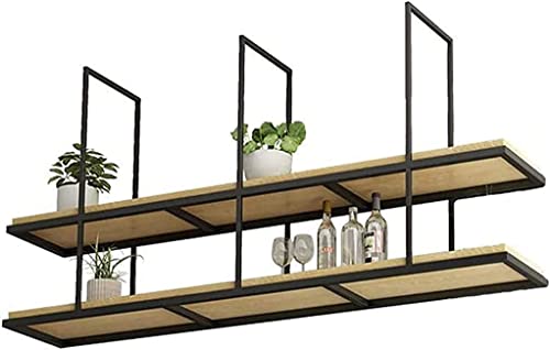 Qunine Wine Rack Wine Rack,Bar,Restaurant,Wine Glass Rack,Home Red Holder Industrial Modern Wood Ceiling, Iron Wall Hanging Wine Bottle Holder St