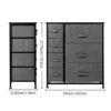 FGHOEV Fabric Drawer Organizer 7 Dressers Chest of Drawers Grey Bedroom Set Foldable Closet Organizer for Clothes Underwear Furniture