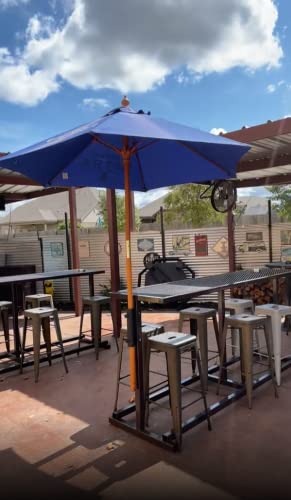 VANROUG Heavy Duty Balcony Umbrella Holder Clamp Garden Fence Parasol Decking Holding Bracket Stand,Clamping range(0.8"-2.4"),Umbrella Diameter(1