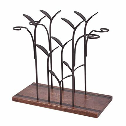 ZYZMH Wine rack ornaments wine glass rack upside down household solid wood light wine cabinet wine wine rack display stand