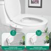SAMODRA Ultra-Slim Bidet,Bidet Attachment for Toilet UK, Non-Electric Bidet Seat Attachment Dual Nozzle (Rear/Feminine Wash),with Hose and Brass