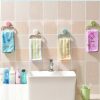 TOPBATHY Self- adhesive Bathroom Hand Towel Ring, No Drilling Towel Rack, Modern Hand Towel Hanger (White)