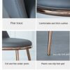 dining chair Kitchen Dining Room Furniture Chairs Water Proof PU Leather Dining Chairs With Metal Legs Soft Cushion Seat And Back For Office Loun