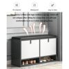 Changing Shoes Stool Simple Household Entryway Wearing Shoe Stool with Soft Cushion Bench Storage Stool for Living Room Bedroom Storage Bench 100
