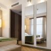 ZeRyan 8 PCS 12"x12" Square Mirror Wall Sticker, Patchwork Full Body Mirror, Frameless Self-Adhesive Mirror, Easy to Install Home Wall Decoration