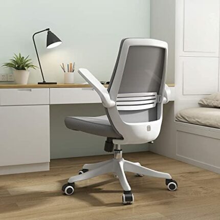 SIHOO Ergonomic Office Desk Chair, Swivel Computer Chair Height Adjustable Mesh Back Executive Home Chair with Lumbar Support, 90° Flip-up Armres