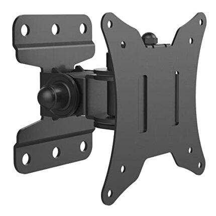 BONTEC TV Wall Mount Bracket for Most 13-30 inch LCD LED Screens, Swivel and Tilt Monitor Wall Mount up to 25kg, Full Motion Monitor Wall Bracket