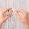 tesa DELUXXE Glass Shelf - Self-Adhesive Frosted Glass Shelf for Bathroom Utensils - Waterproof, incl. Power.Kit Adhesive Solution - 50mm x 600mm