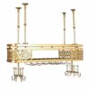 PIBM American Wrought Iron Wine Rack Creative Upside down Fashion Creative Wine Glass Rack Double Wine Rack Home Bar Adjustable J1014, a , 150x35