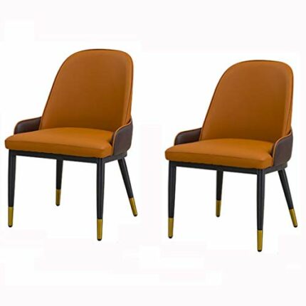 dining chair Kitchen Dining Room Furniture Chairs Kitchen Dining Chairs Water Proof PU Leather Chair With Metal Legs Kitchen Living Room Counter