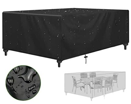Newlemo Garden Furniture Covers, Patio Furniture Covers Waterproof - Upgraded 420D Heavy Duty Oxford Fabric, Anti-UV, Tear Resistant, Garden Tabl
