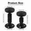 YOYIAG Adjustable Threaded Bed Frame Stoppers 4 Pcs Black Threaded Bed Frame Anti-Shake Tool Adjustable Threaded Bed Frame Stoppers Bed Support S