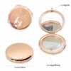 HCHES Stunning Rose Gold Foldable Compact Magnifying Mirror Engraved with Message, for Mum or Grandma at Mothers Day,Birthday,Thanksgiving,Christ