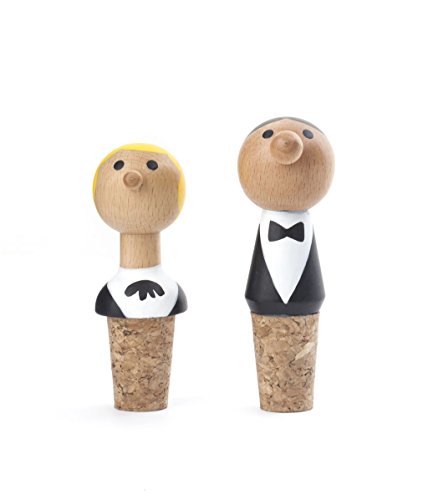 KIKKERLAND BA60 Wine Stopper, Beechwood, Multicolor