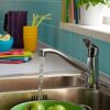 Bristan Cinnamon Easy Fit Kitchen Sink Single Lever Swivel Spout Mixer Tap Faucet Chrome Plated (CNN EFSNK C)
