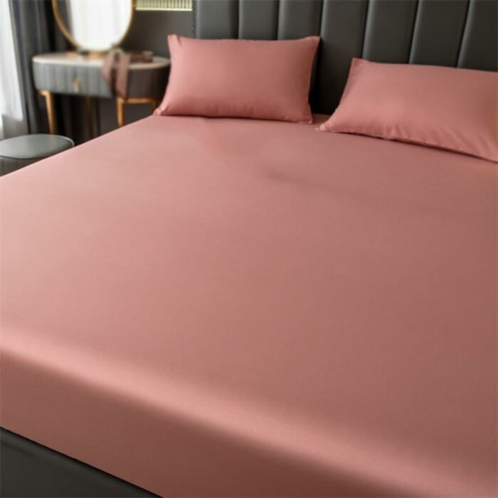 JJZXD Single-layer Washed Cotton bed Cover Single Piece Is Not Easy To Slip Fixed Bed Cover Cloth Mattress Cover (Color : D, Size : 150 * 200cm)