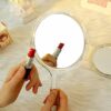 SKY Creation Makeup Hand Mirror, Double-Sided Handheld Mirror 1X/3X Magnifying Mirror with Handle, Wall mounted Mirror, (Crystal Clear) 5.7" X 10