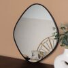 Yard Organic Shaped Wall Mirror,Black, 50 x 60 x 1.5cm