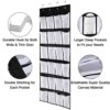 24Large Mesh Pockets Over The Door Shoe Organizer Hanging Shelf Shoe Rack Storage Stand Organiser Holder Baby Closet Storage Hook with 6 Shoes St